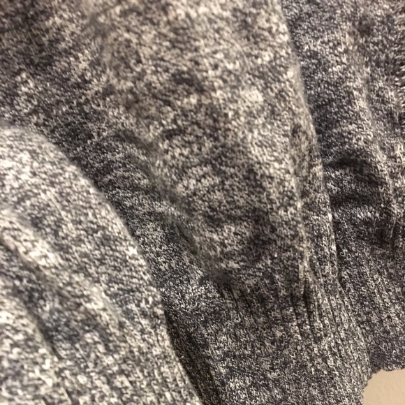 COZY Mixed Grey Cardigan w/ Adorable Elbow Detail - Picture 5 of 5